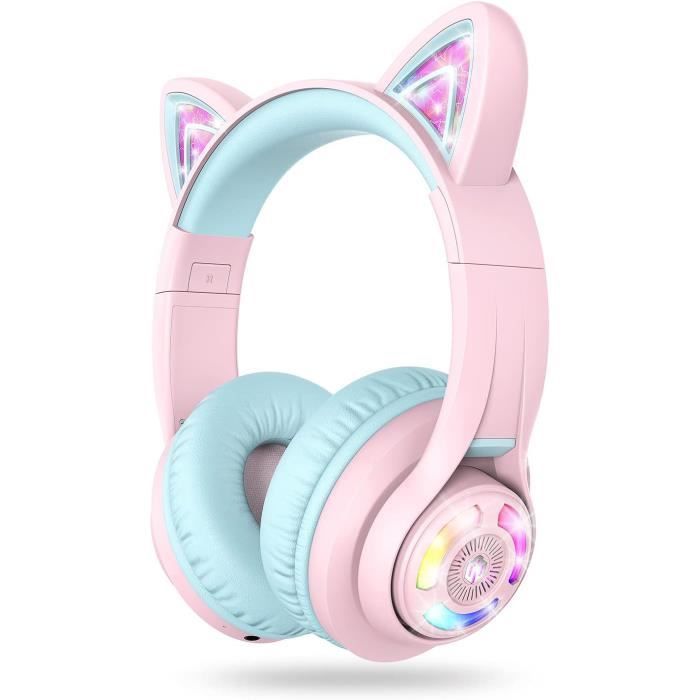Kids Headphones - ICLEVER - BTH13 - Bluetooth - Adjustable Volume - LED