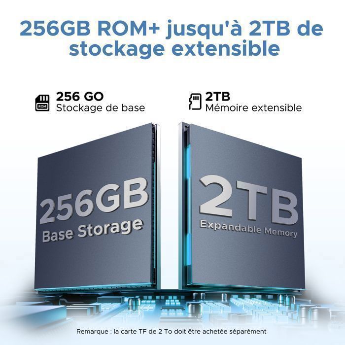 Tableta táctil de 11 pulgadas con teclado y lápiz óptico, Android 16, 30 GB de RAM, 256 GB de ROM | 8580 mAh | Widevine L1, WiFi 6 - Negra