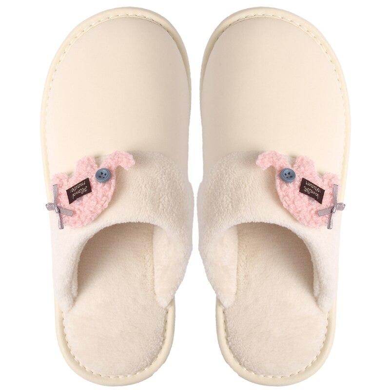Women's slippers Designer Turned over plush House slippers woman Microfiber Leather Windproof White slippers