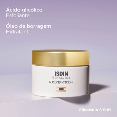 Isdinceutics Renew Glicoisdin 8 Soft Cream Gezichtscrème met peeling- en gladmakende werking 50 g