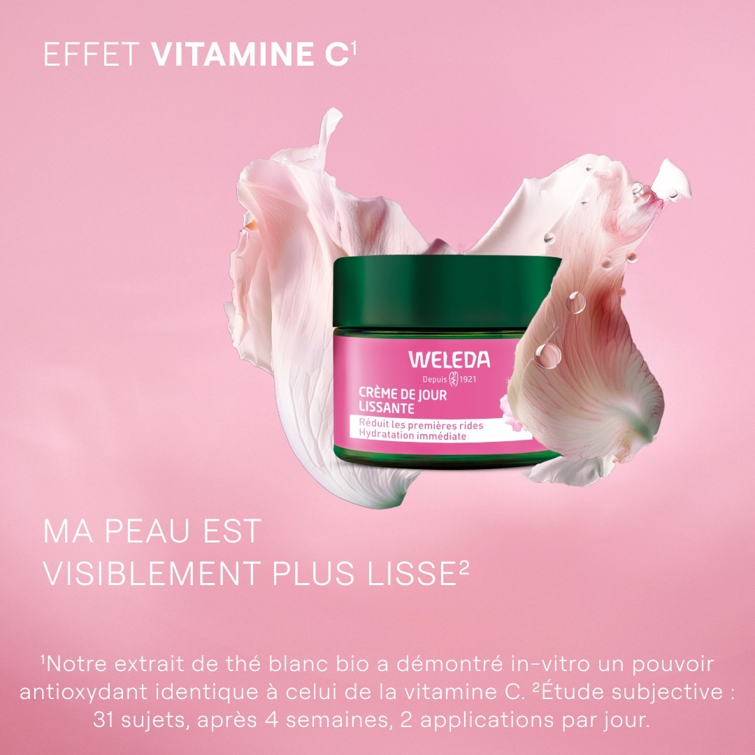 Weleda Crème de Jour lissante Rose musquée & Thé blanc