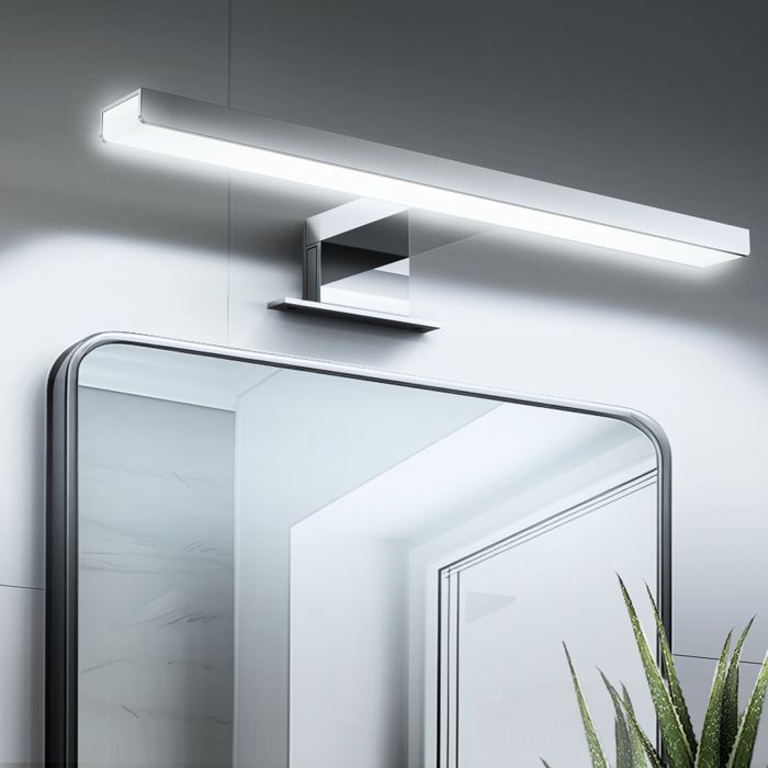 Lampe pour Miroir LED Salle de Bains 5W 450lm 230V 30cm Blanc Neutre 6000K Lampe Miroir Applique Murale Intérieure Moderne IP44