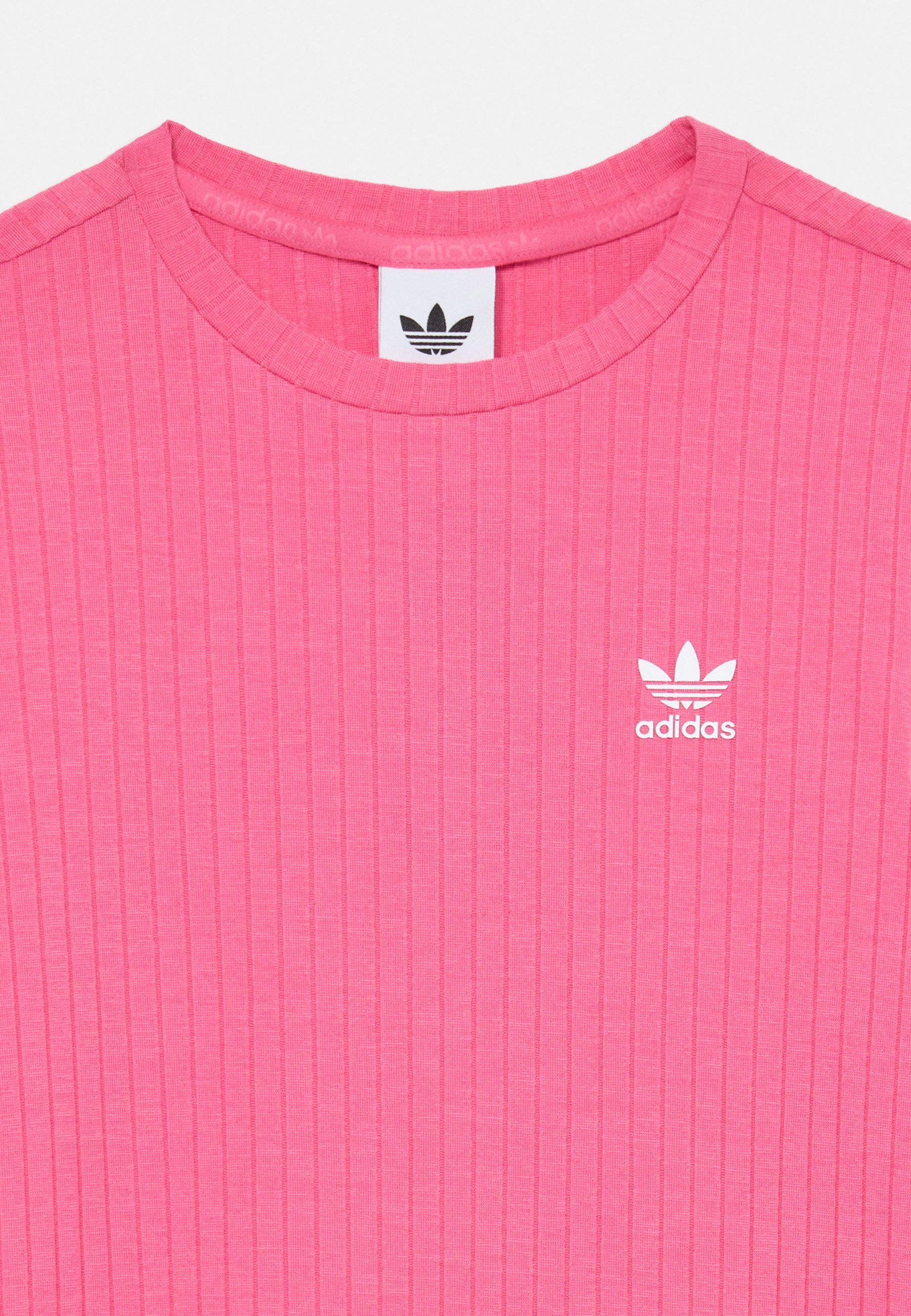 adidas Originals WIDE DRESS - Jersey jurk - roze fusion/wit