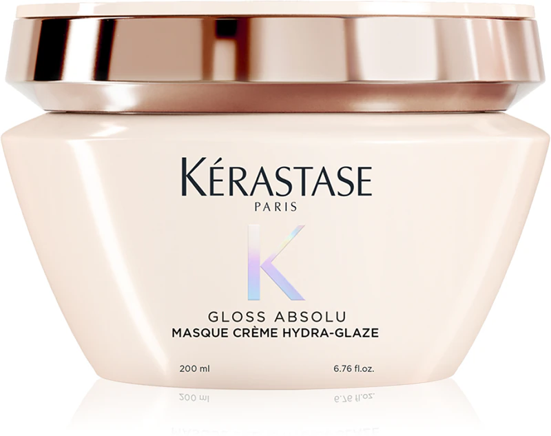 Kérastase Gloss Absolu Masque Créme Hydra-Glaze máscara capilar para cabelos rebeldes e crespos