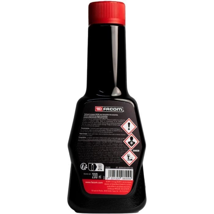 Limpiador de válvulas y culata 200 ml para motores de gasolina de 4 tiempos - FACOM - Fórmula concentrada - Elimina depósitos