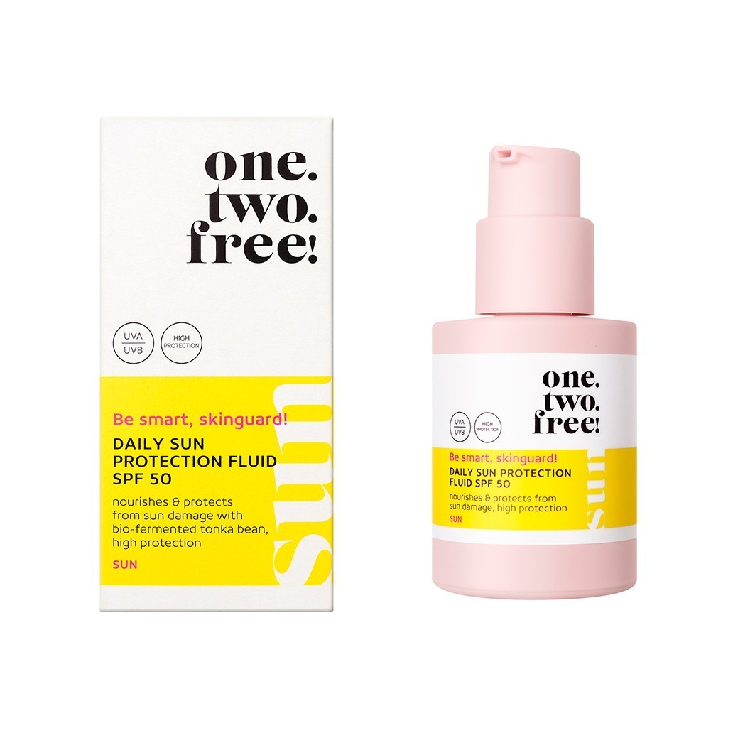 one.two.free! Opaľovací krém na každodennú ochranu pred slnkom SPF 50 – 30 ml
