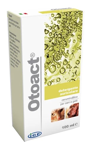 ICF Icf Otoact limpador de ouvidos para cães e gatos 100 ml