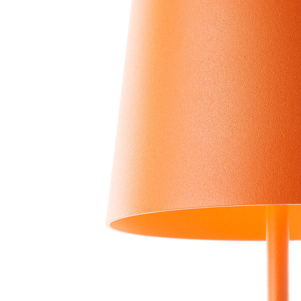 Lampă de masă Kaami LED cu baterii, portocaliu mat
