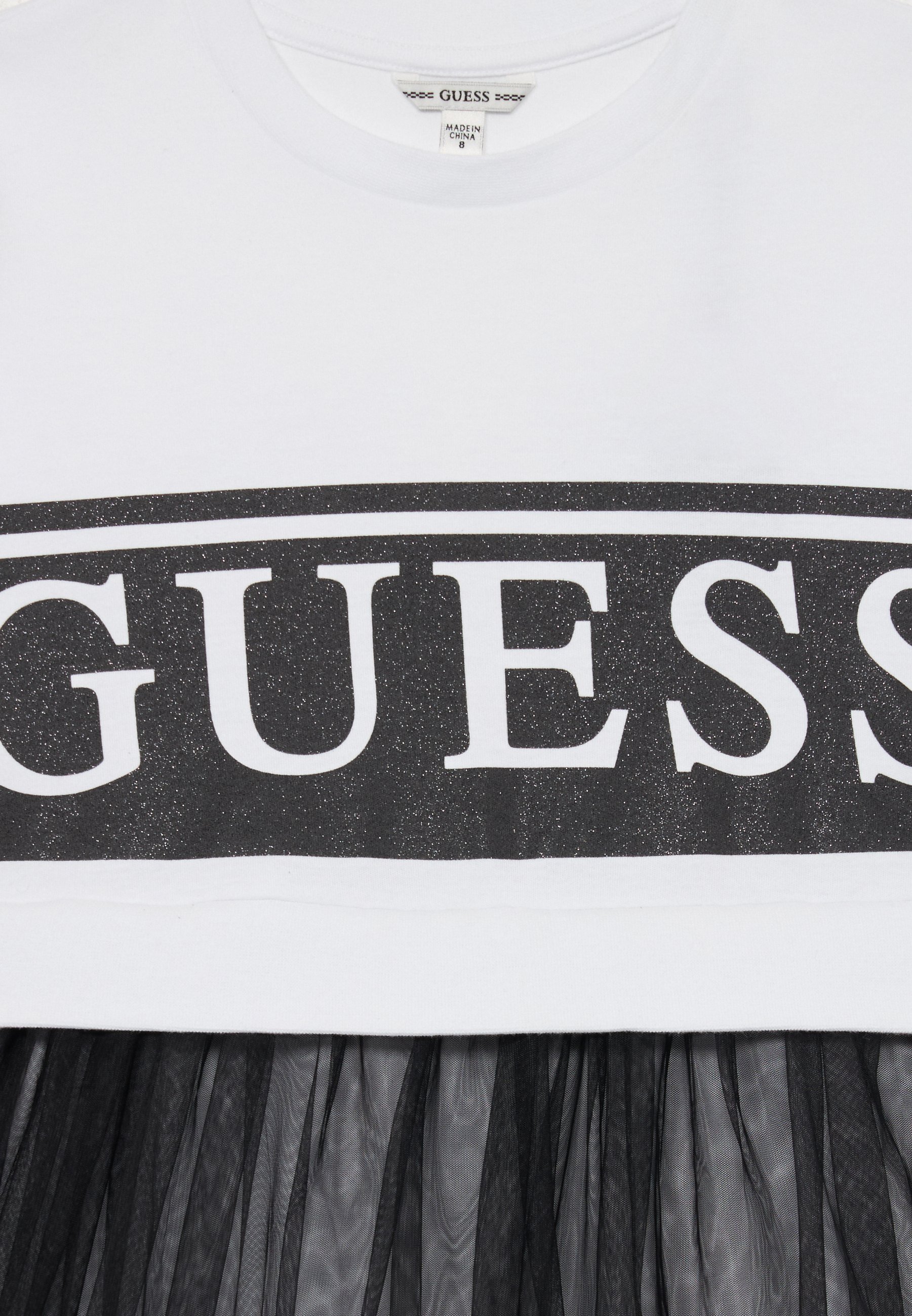 Robe Guess Junior Halloween - Robe de jour - blanche/noire