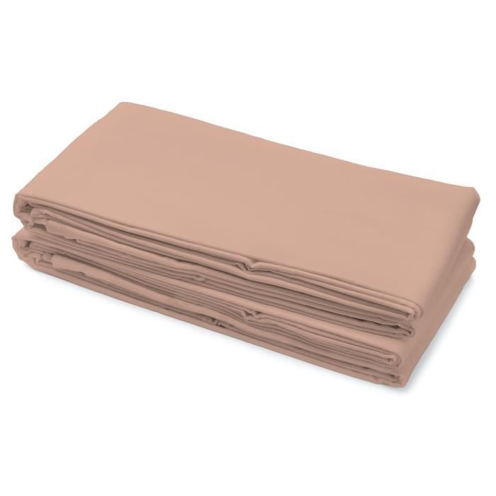Lenzuolo piano - LOVELY HOME - 100% cotone - 240 x 300 cm - Rosa