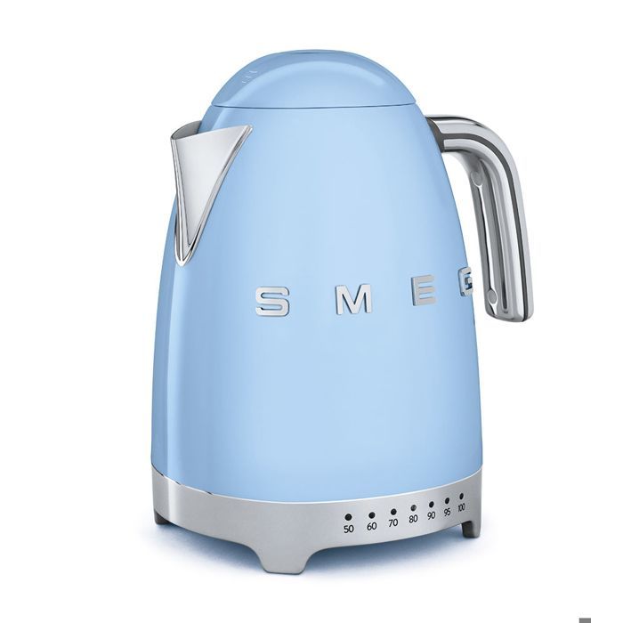Smeg Bouilloire sans fil 1.7l 2400w bleu pastel - klf04pbeu