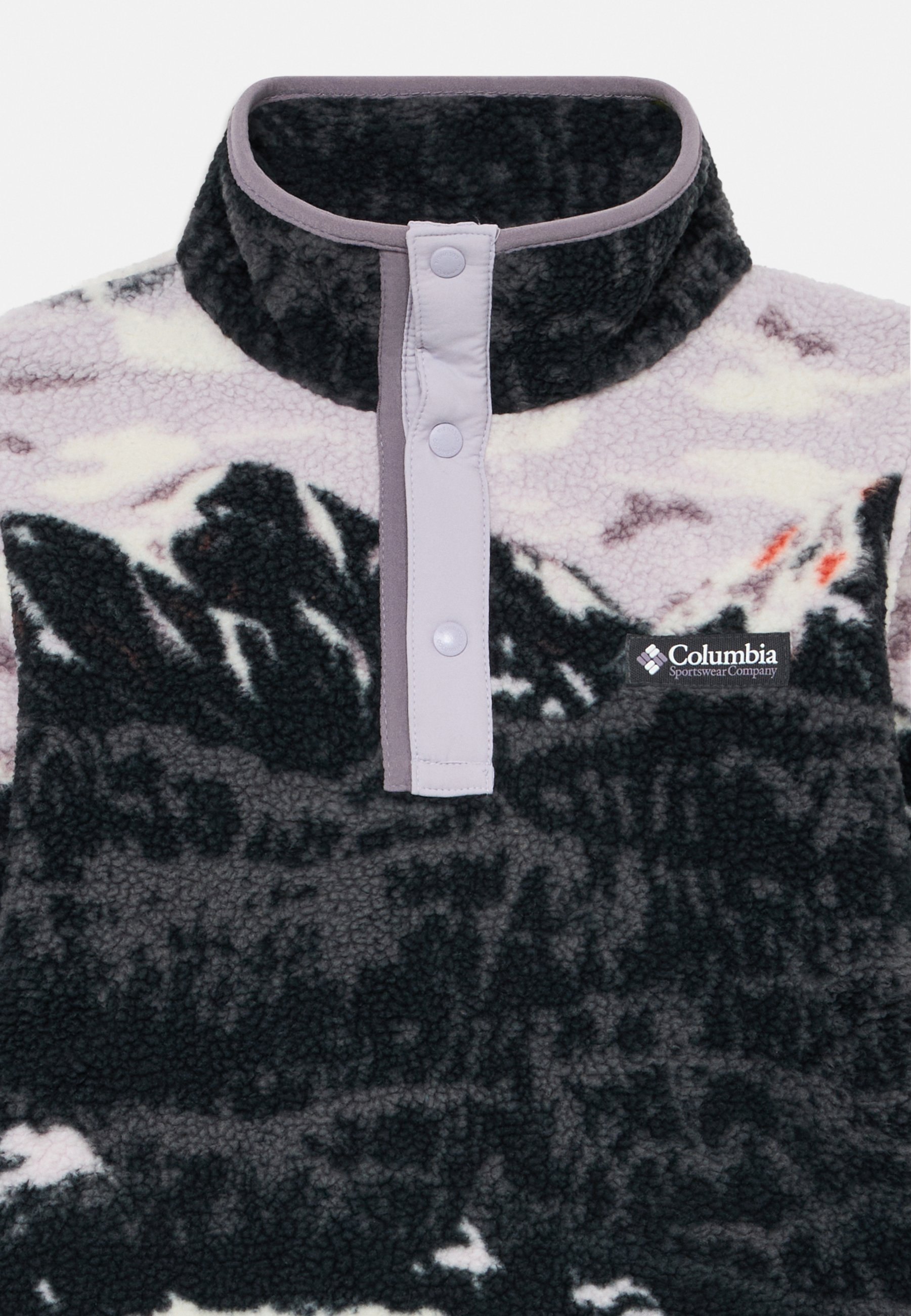 Columbia HELVETIA PRINTED HALF SNAP - Fleece trui - shale purple sisters/lavender pearl