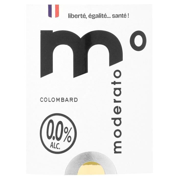 Moderato pétillant sans alcool 0,0% - Colombard - 75cl