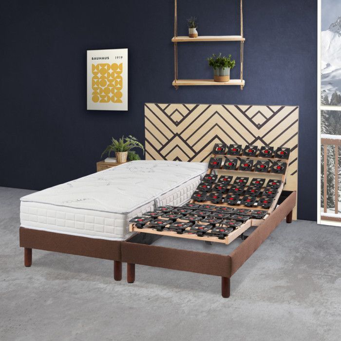 Somier eléctrico con láminas Essenzia Zen VITALITE 80x200