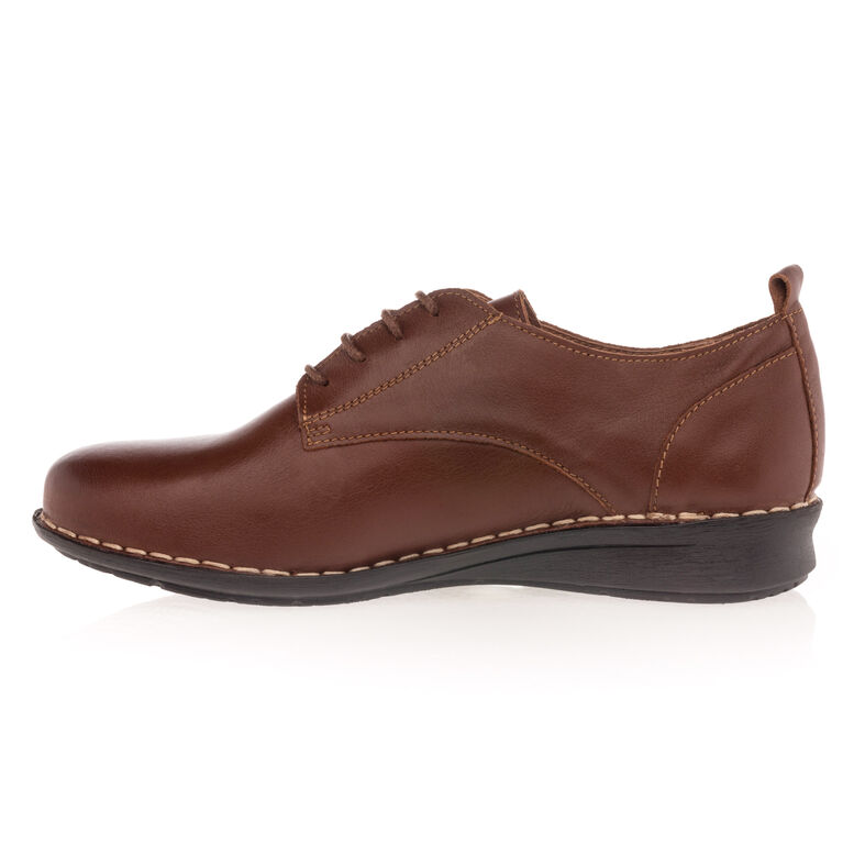 Brązowe buty sznurowane damskie / buty typu derby