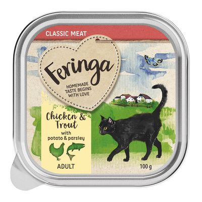 12 x 100g Feringa Classis Meat Menu mokré krmivo pro kočky - Speciální cena!*