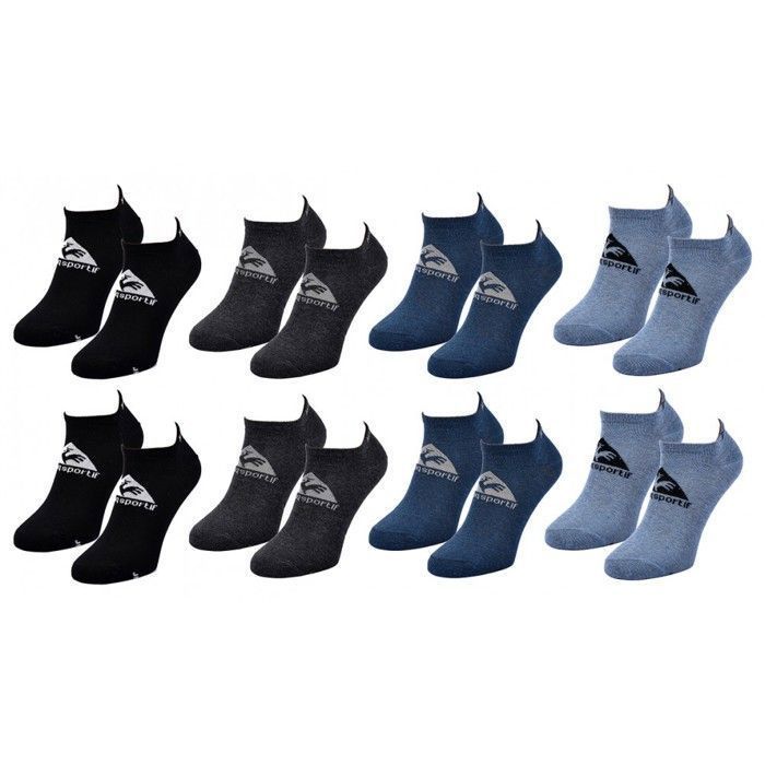 Chaussettes - Le Coq Sportif - SNEAKER - Pack de 8 Paires - Ultra Courtes - Enfant Garçon