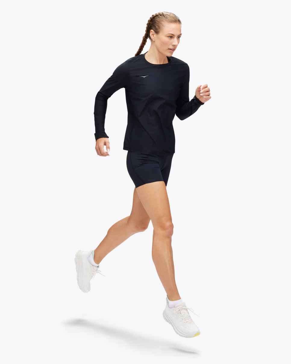 HOKA Airolite Run Long Sleeve Zwart