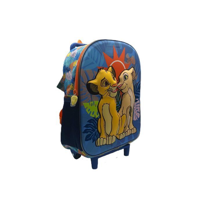 Disney El Rey León - Mochila con ruedas naranja 220126