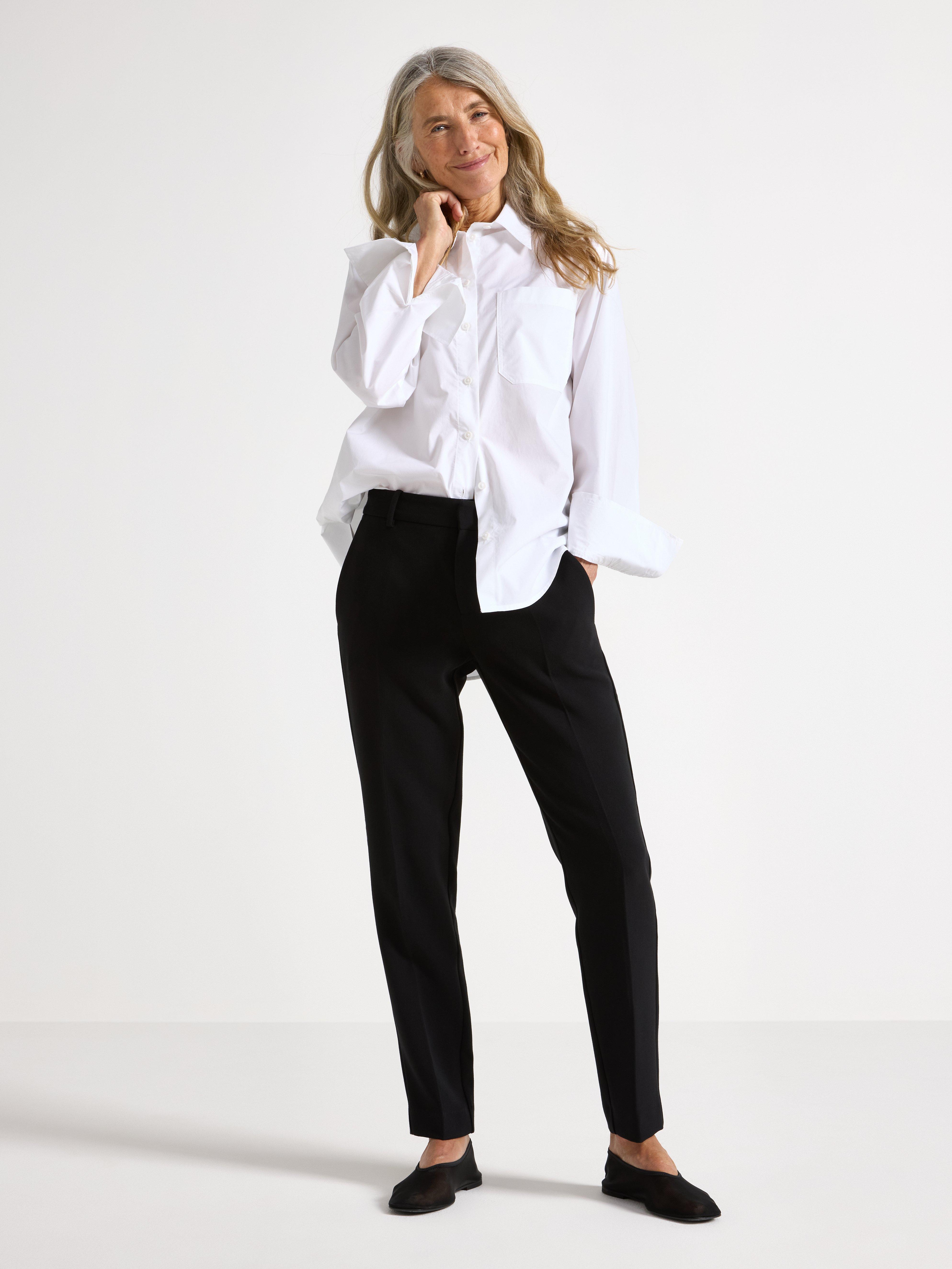 Pantalones de talle bajo negros