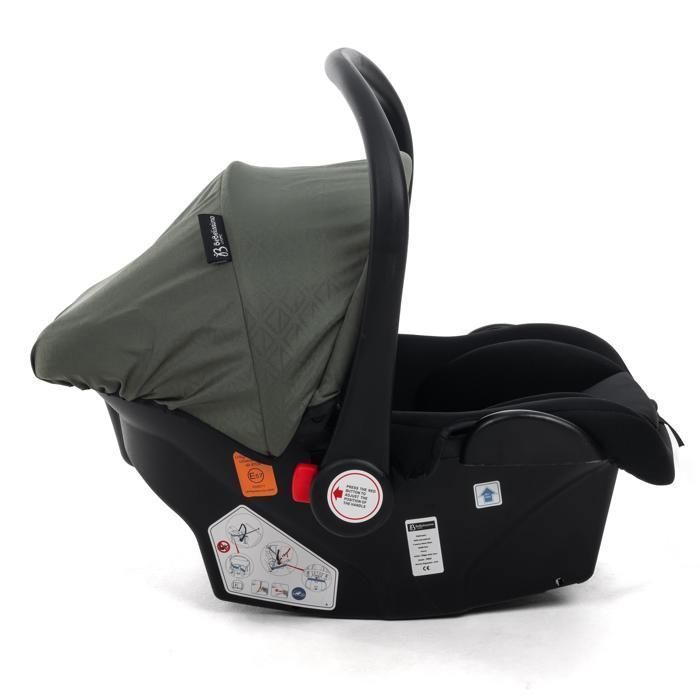BEBELISSIMO - Poussette combinée trio 3 en 1 - siège auto 0+ CAVO – nacelle – dès la naissance – jusqu’à 22kg  - vert