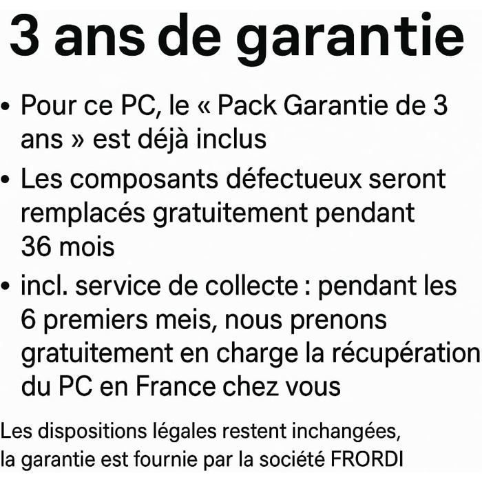 FRORDI PC Professionnel • AMD Ryzen 9 6900HX • AMD Radeon RX 680M 8 Go • 32 Go DDR5 • SSD 1000 Go • Windows 11 • Wi-FI • 8258