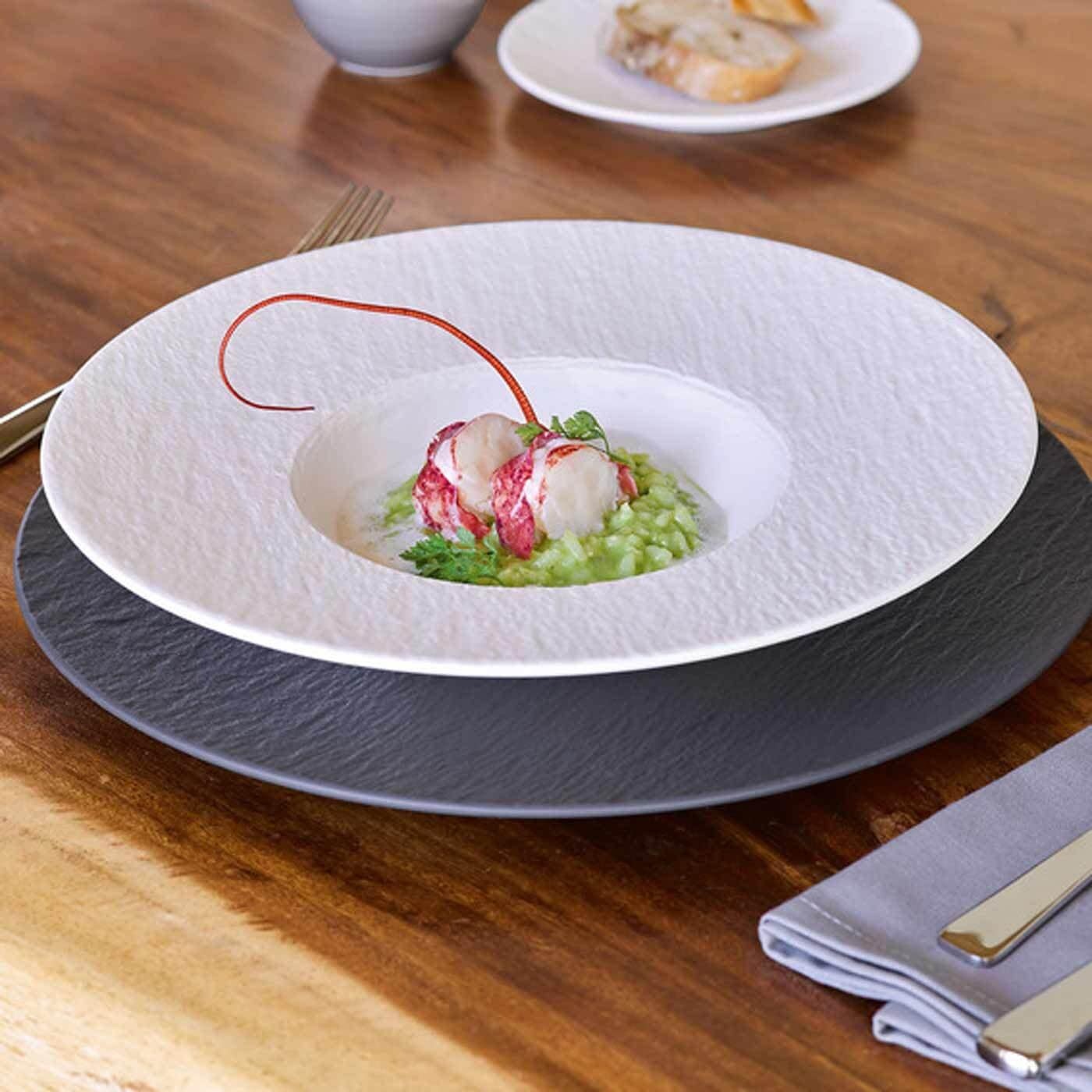 „Villeroy & Boch“ indų rinkinys, lėkščių rinkinys, 6 dalys, pagaminta ES, spalva „Rock blanc“ – 1 dalis