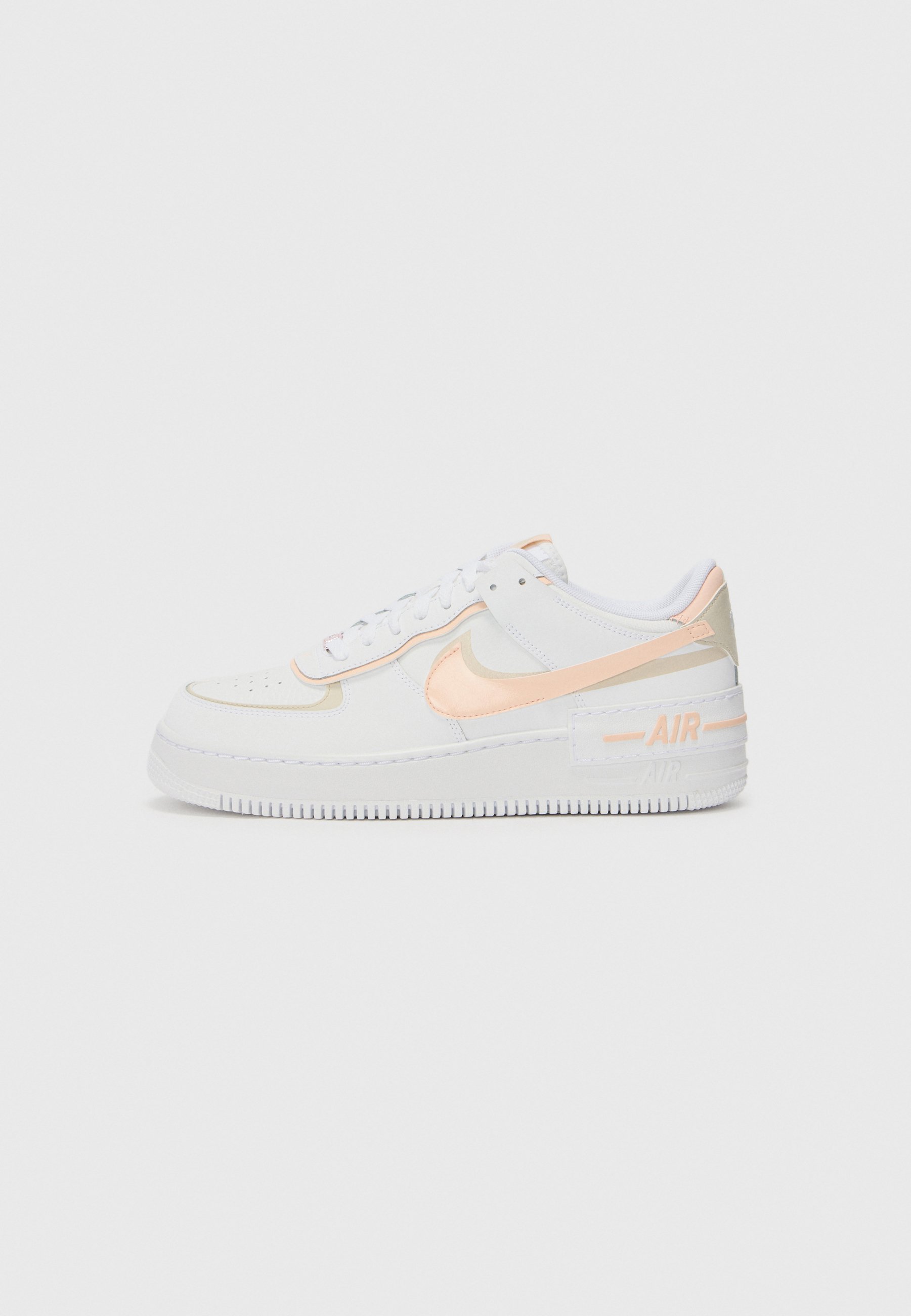 Baskets Nike Sportswear AF1 SHADOW - blanc/corail délavé/marron bois clair