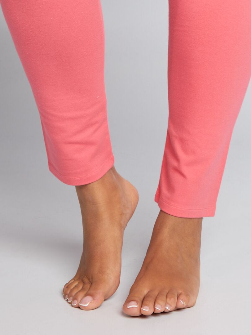 Effen jersey legging - ROZE