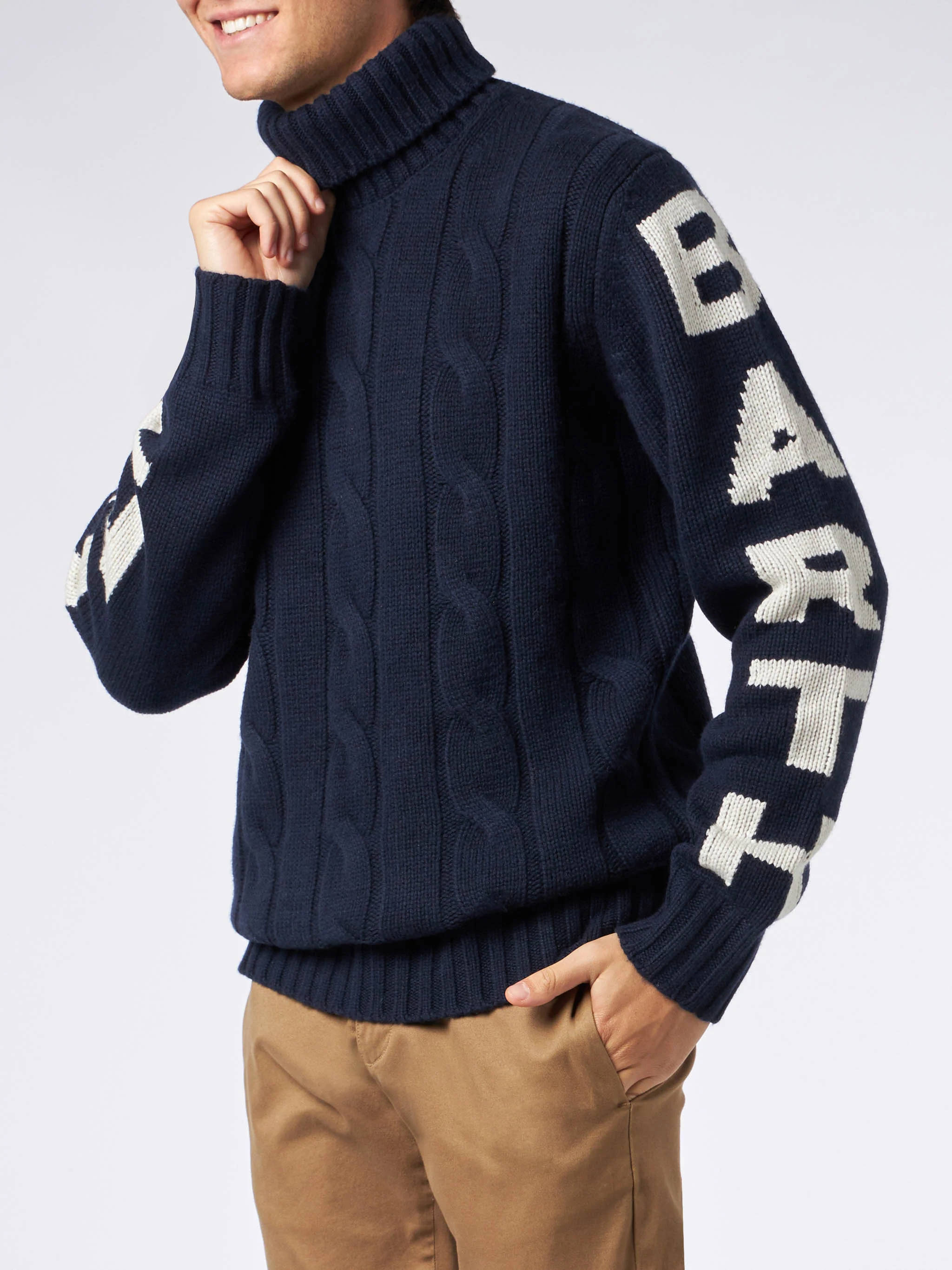 Saint Barth gewebter Rollkragenpullover