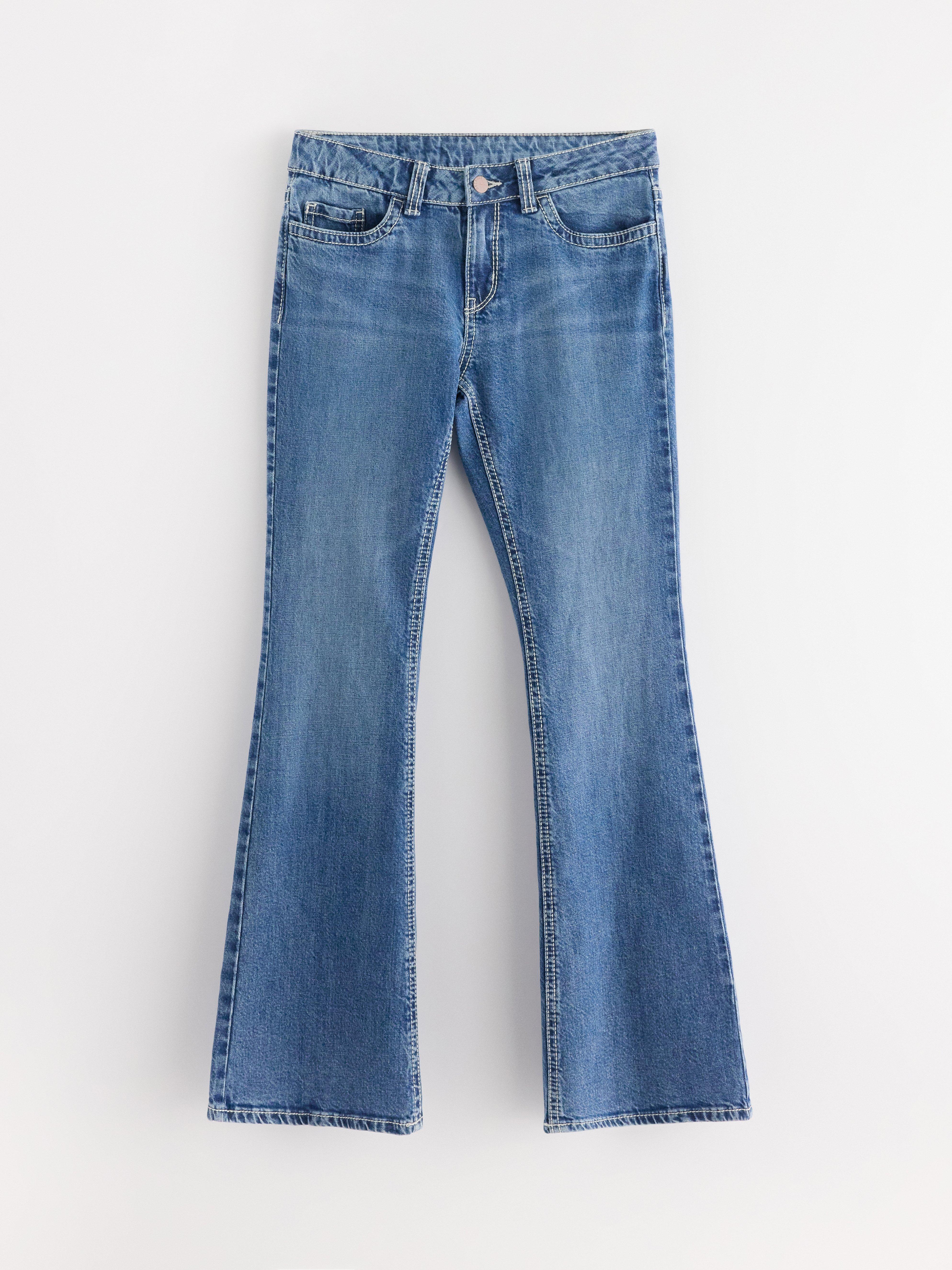 Calça jeans flare FREJA em denim