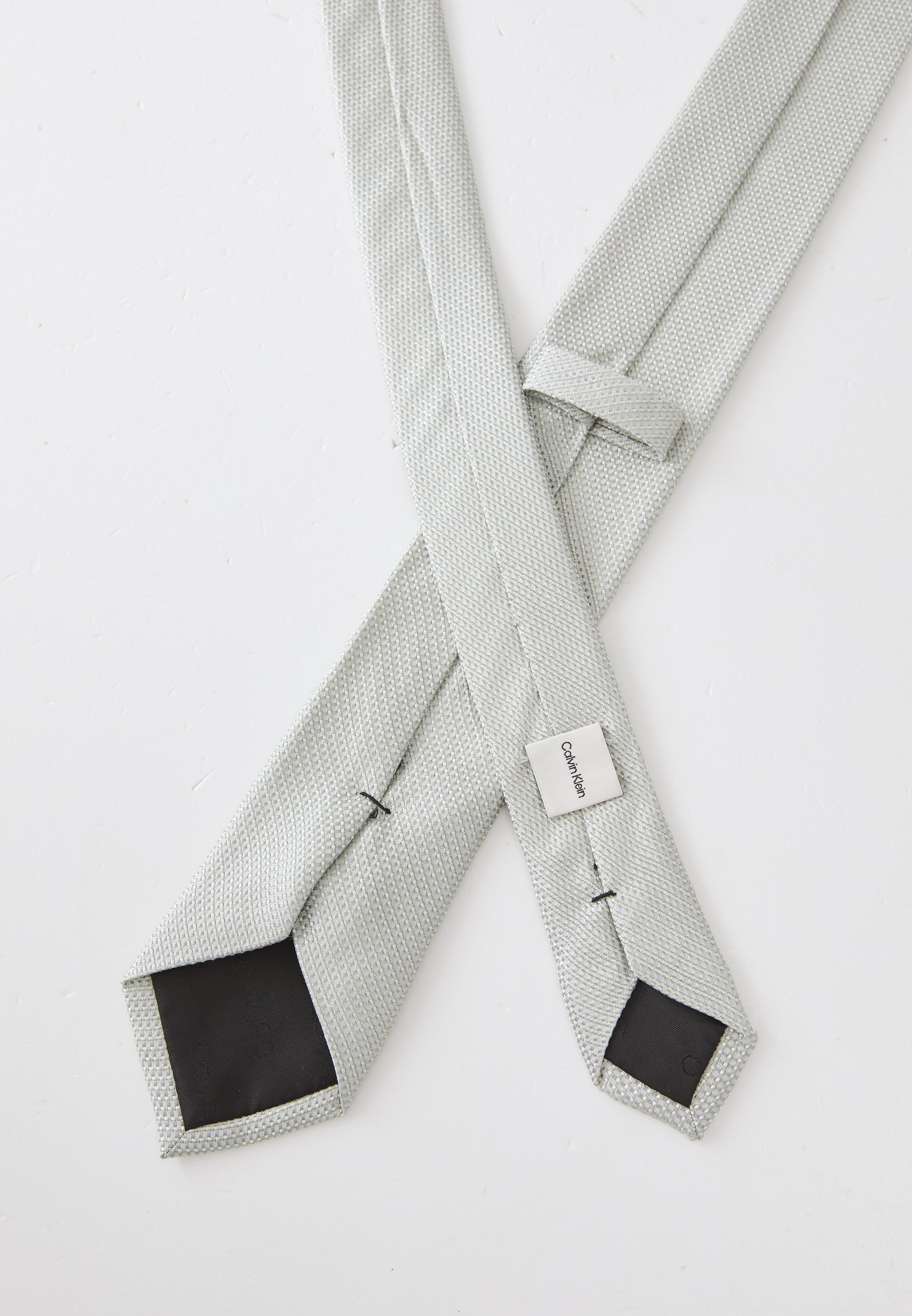 Cravate Calvin Klein SEVERN TEXTURED SOLID - olive