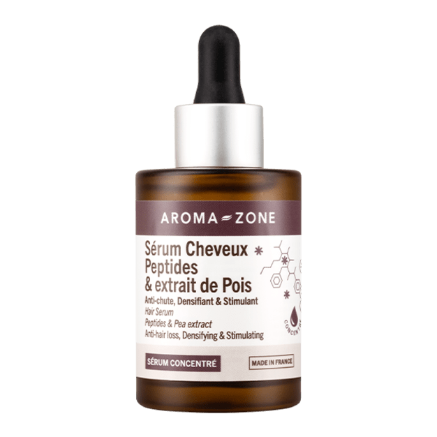 Sérum cheveux anti-chute Peptides & extrait de pois 50ml • Flacon-verre