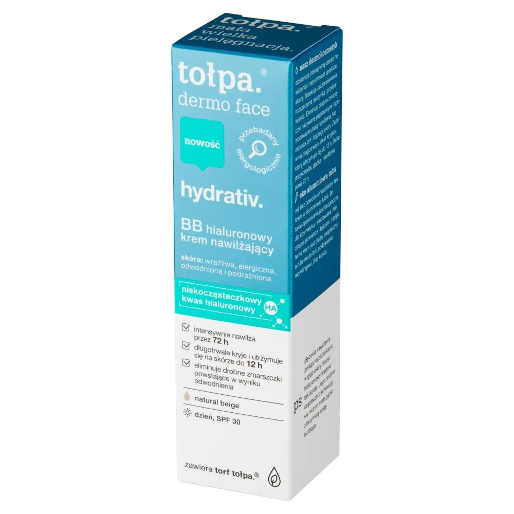 Tołpa Dermo Face Hydrativ Hialuronowy krem BB nawlżający na dzień SPF30
