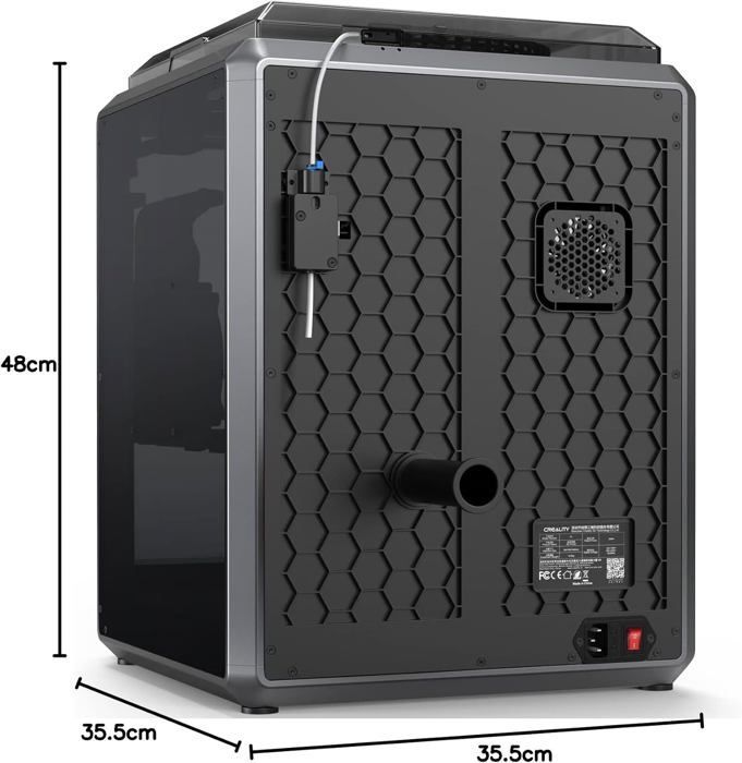 Imprimante 3D - CREALITY 3D - K1 - Vitesse max 600 mm/s - Accélération 20 000 mm/s² - Refroidissement double ventilateur