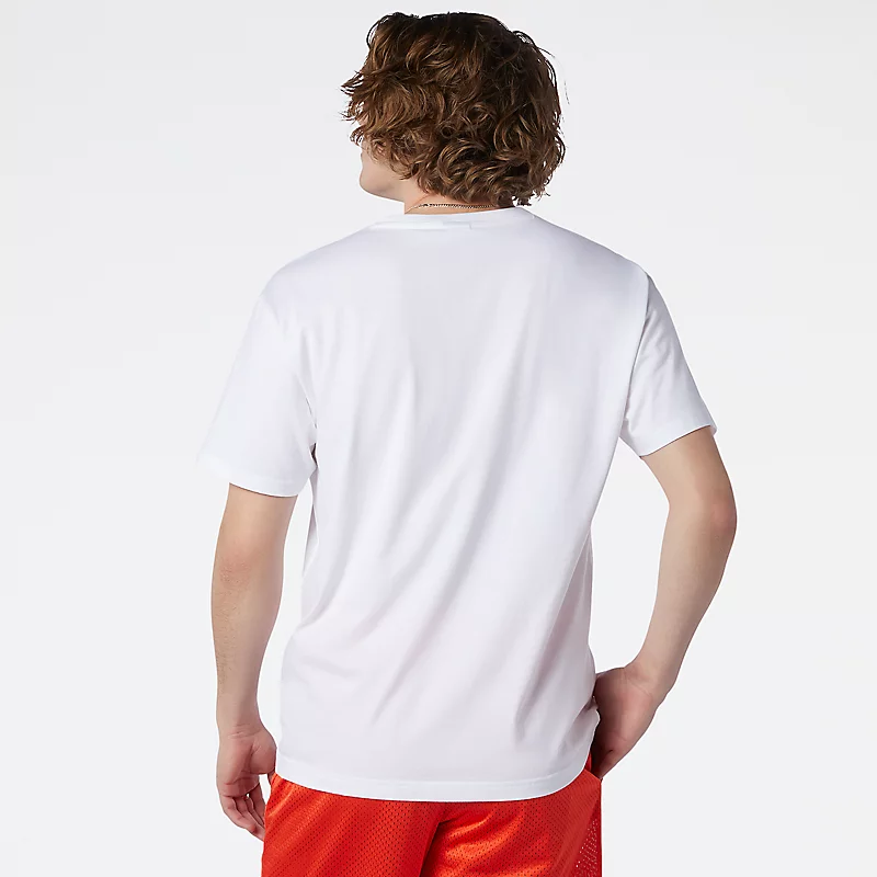 Pánské běžecké tričko NB Essentials - BÍLÉ