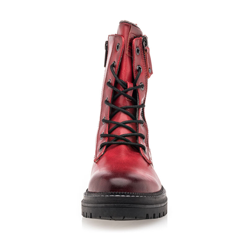 Rote Damenstiefel / Stiefeletten
