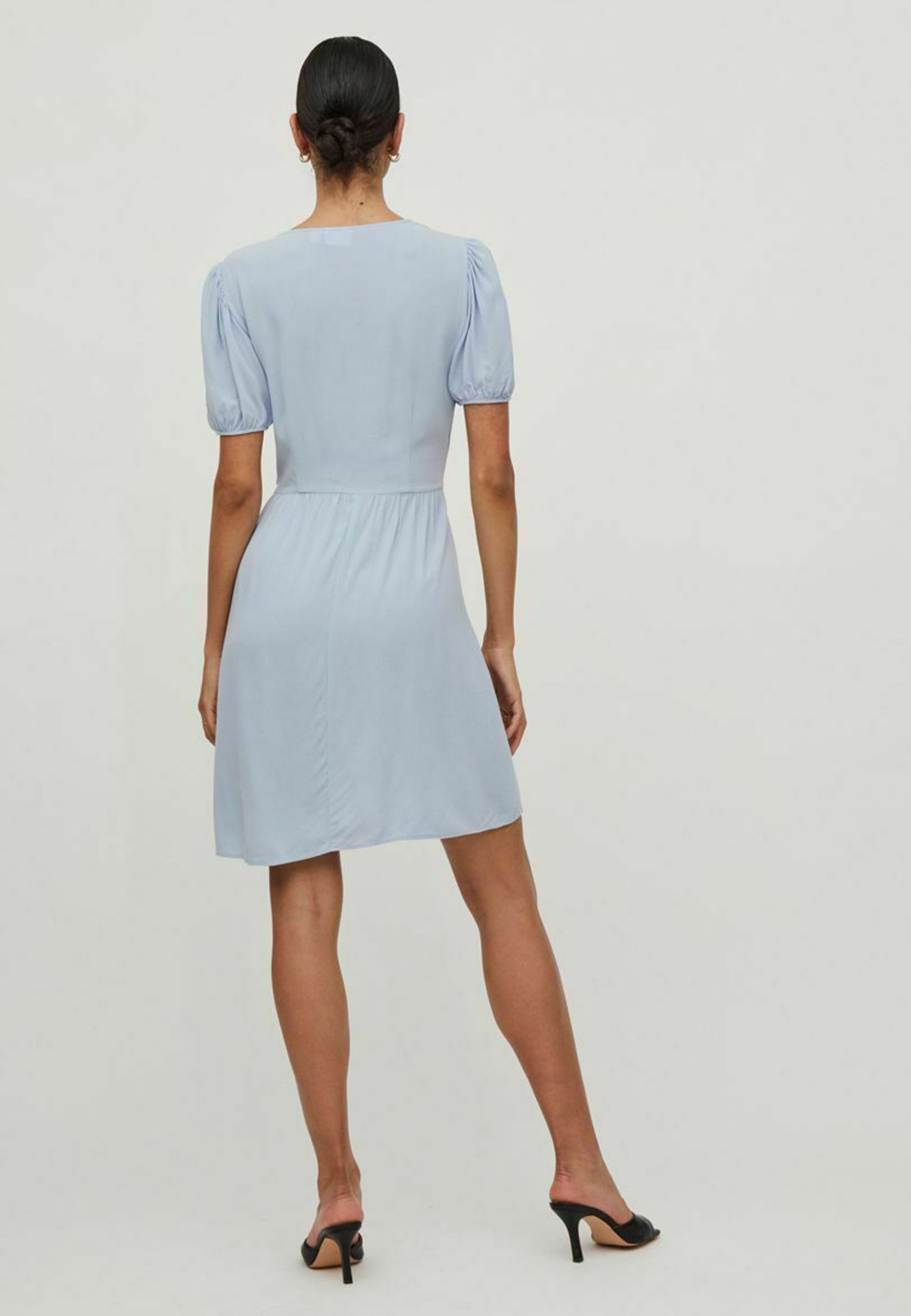 VILA MINI KURZÄRMELIGES - Robe de jour - bleu Kentucky