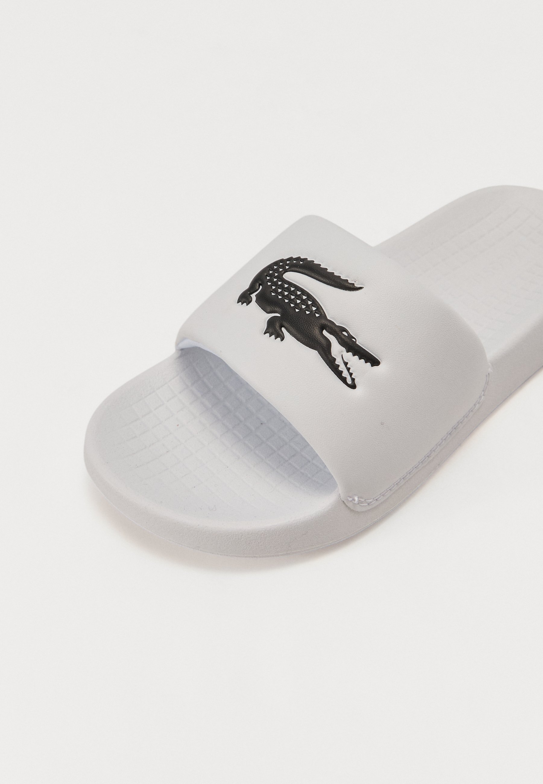 Lacoste CROCO KINDER ZOMER UNISEX - Slippers - wit/zwart