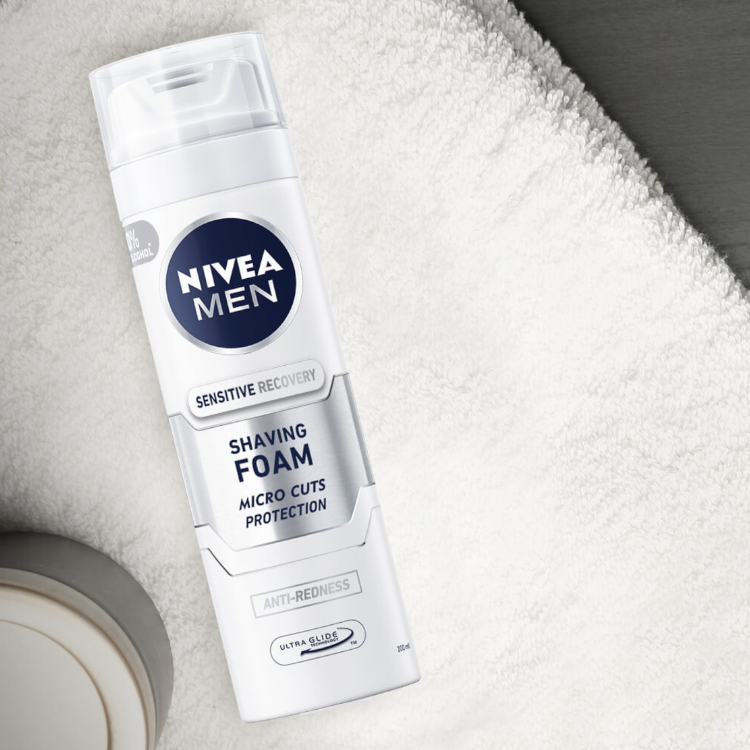 Nivea Men -partavaahto 200 ml herkälle iholle
