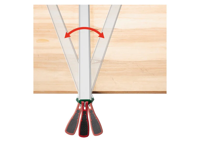 Trilho PARKSIDE® com costura overlock e guia PSS A1