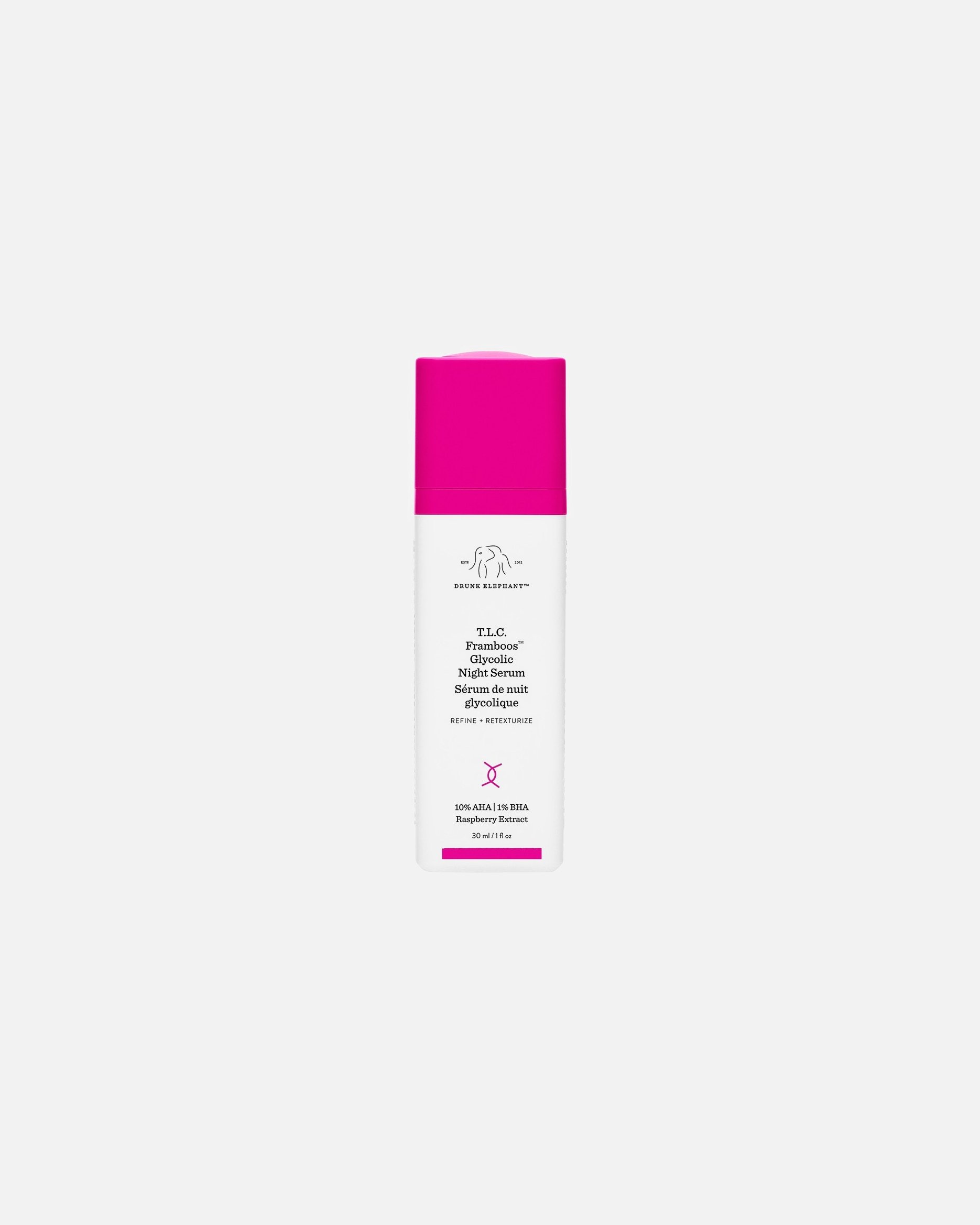 Hydratačné sérum Drunk Elephant TLC Raspberry Glycolic Night Serum - 30 ml
