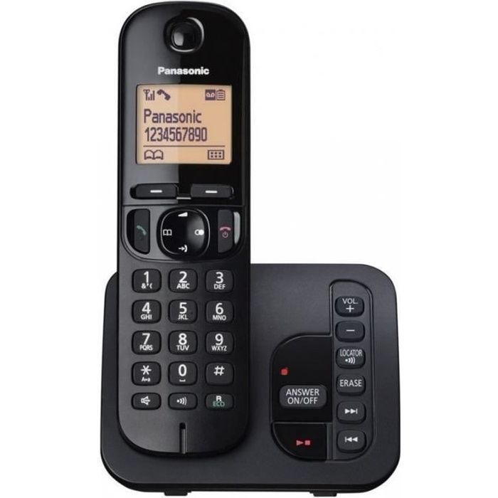 Teléfono inalámbrico Panasonic KX-TGC220 con contestador automático.