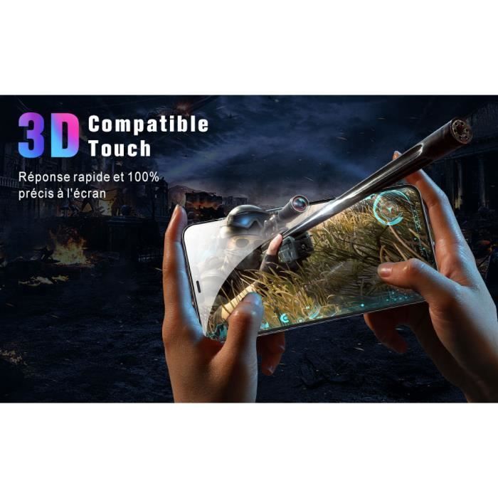 Film protecteur - WOSHITE - iPhone 12 - 3 pièces - Verre trempé - Anti rayures - Ultra résistant