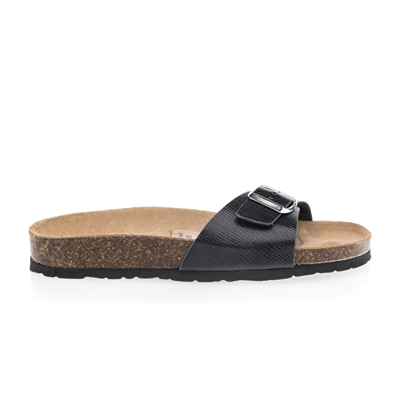Sandali neri da donna / Scarpe aperte in punta