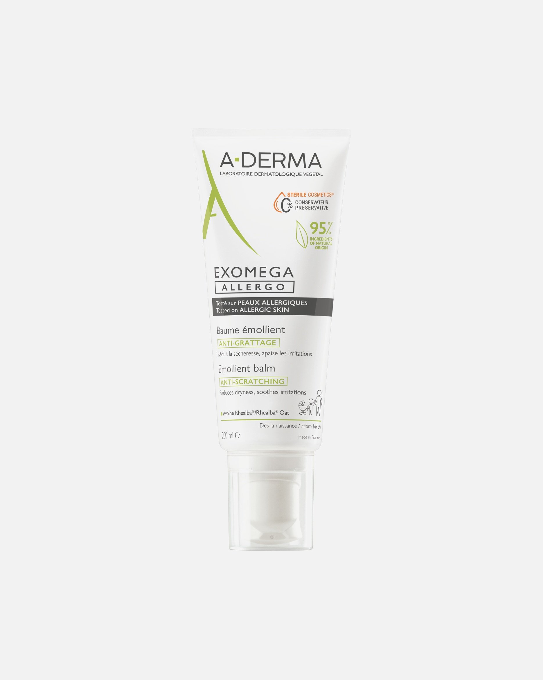 A-DERMA Balm Exomega Allergo emolijentni balzam - 200 ml