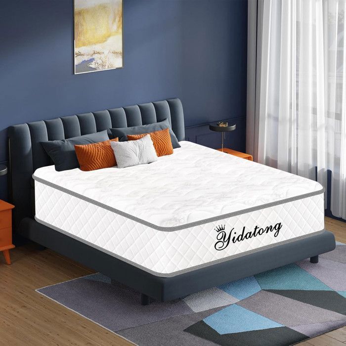 Colchón de 140x190 cm - Extra grueso de 30 cm - Muelles ensacados - Alta densidad - Espuma y látex - Soporte perfecto - Colchón para adultos