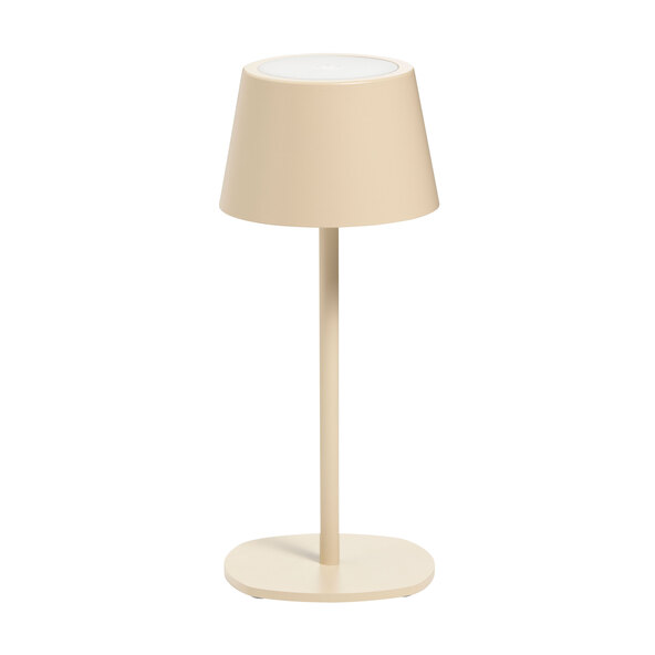 Luminária de mesa LED recarregável 3 em 1, bege
