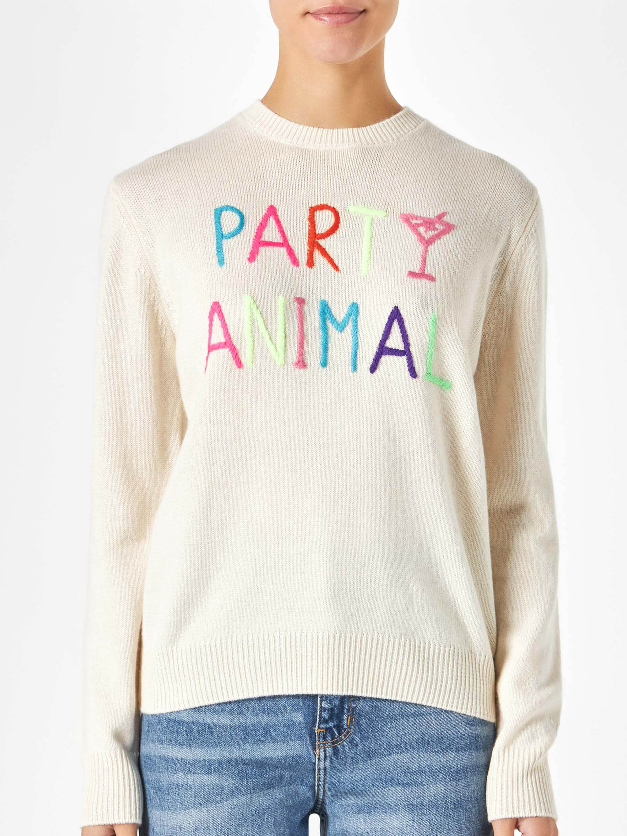 Maglione da donna con ricamo Party Animal | EDIZIONE SPECIALE DI NIKI