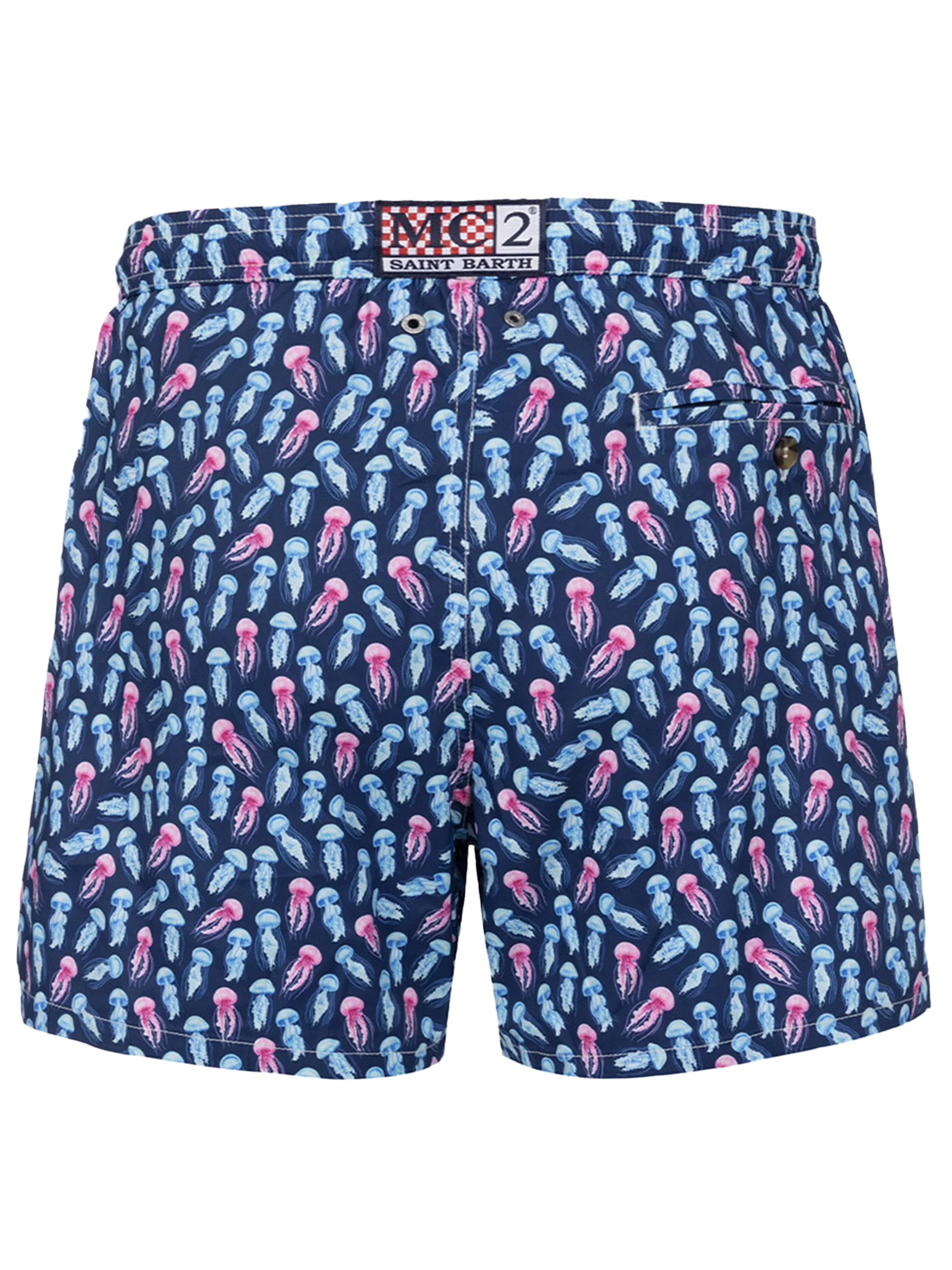 Costume classico elasticizzato Comfort Light con stampa meduse